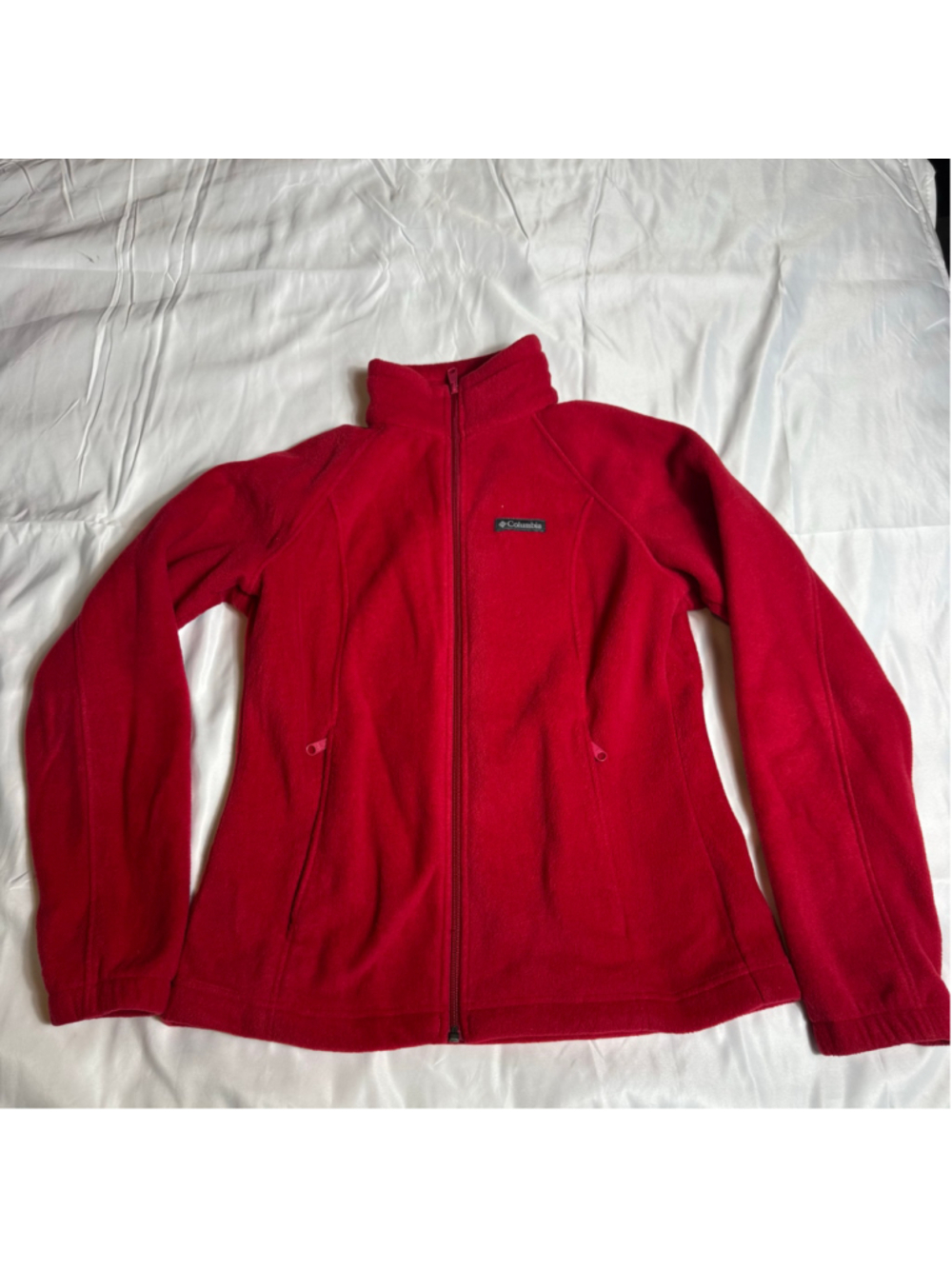 Women's Columbia Fleece Jacket Red Size M